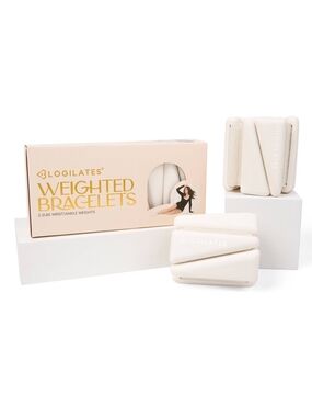 Blogilates Weighted Bracelets in Cream